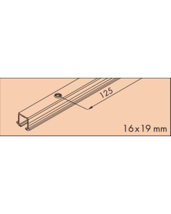 EKU Clipo 16 skinne for innfresning 1 spor 3,5 m